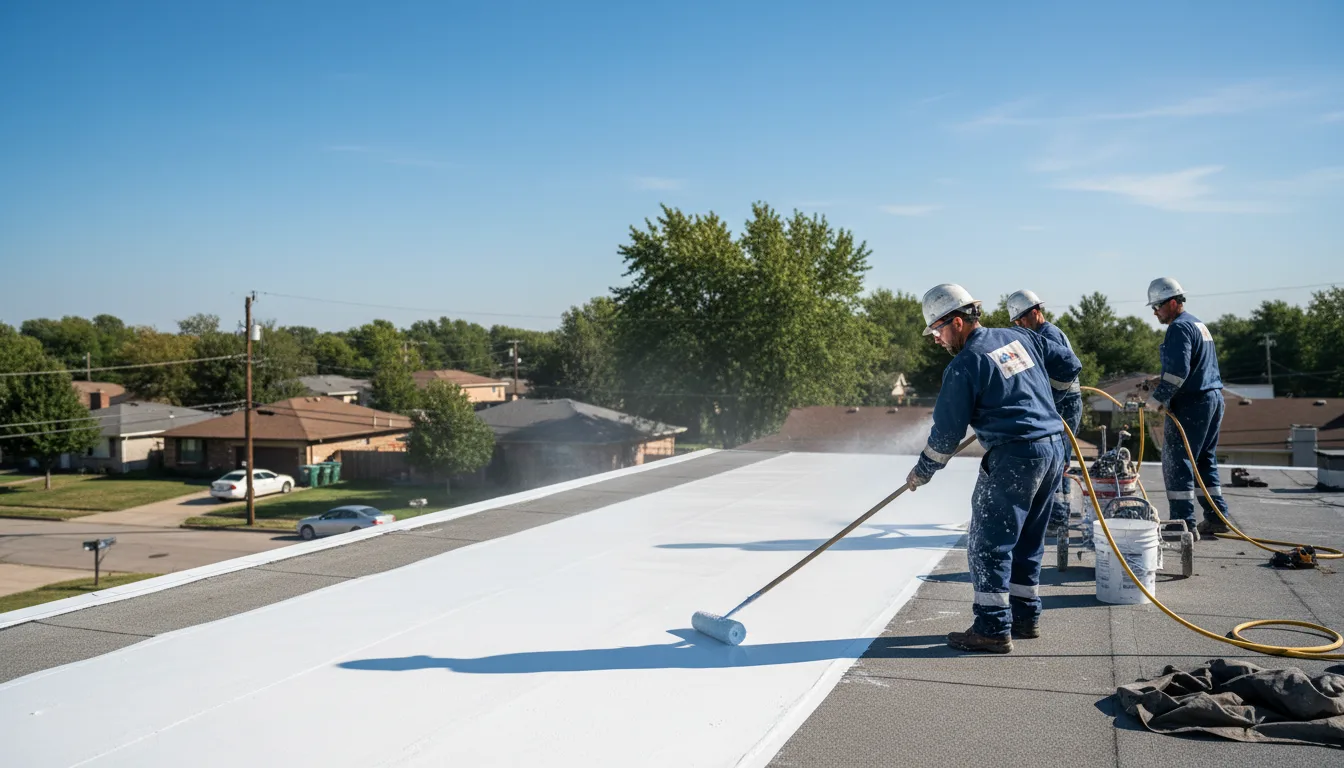Commercial roof coating in Mammoth Spring, AR near me